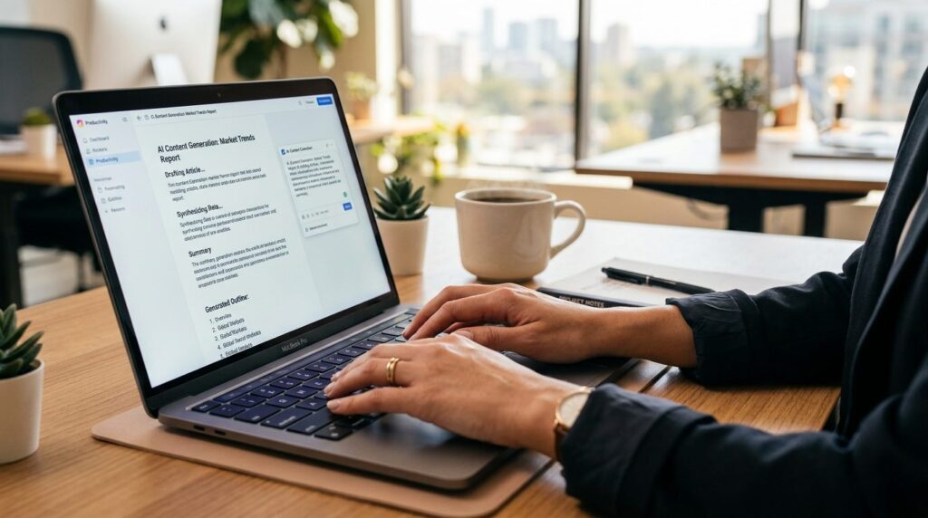 Close-up of business professionals hands typing on keyboard